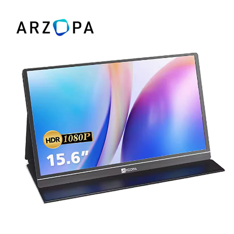 Arzopa Portable 15.6inch Monitor Laptop Extended Touch Screen Computer Secondary Screen Ps5 External Screen