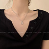 Small design necklace, advanced chain for key bag , light luxury style, trend of season, 2023 collection, high-quality style