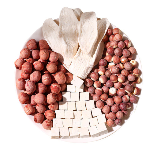Sishen Soup Vacuum Packaging Poria, Lotus Seeds, Gorgon Fruit, Chinese Yam, Siwu Decoction Tea can be boiled, soup can be made, porridge can be made to benefit the spleen and stomach.