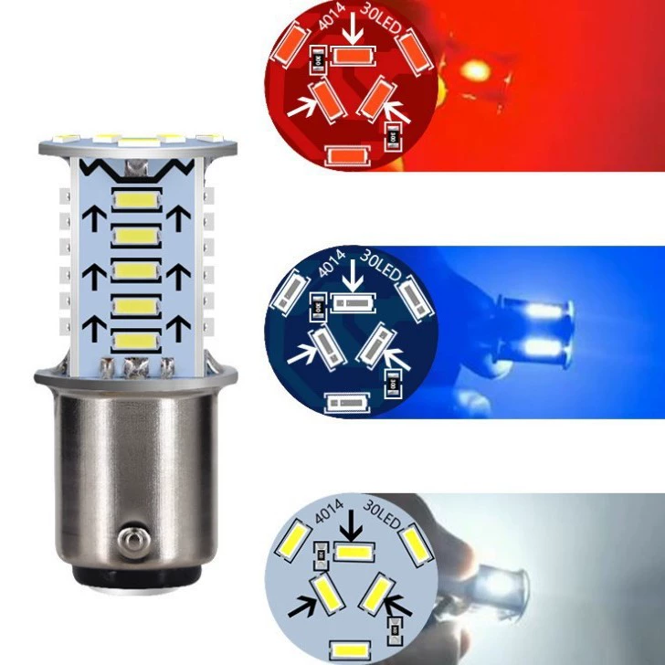 Новый мотоцикл взрыв стоп-сигнал 1157-3014-30smd электрический автомобиль взрыв стоп-сигнал