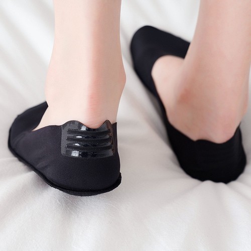 Women's Large Size Socks, Ship Socks for Women, Light Mouth Invisible Ice Silk Summer Thin Model Breathable Silicone Non-Slip Anti-Odor Pure Cotton Socks