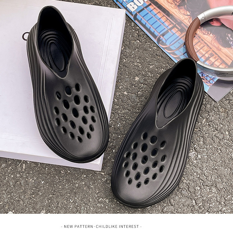 Non-slip Men's Clogs With Thick Soles For Summer Outdoor Wear_voghion.com