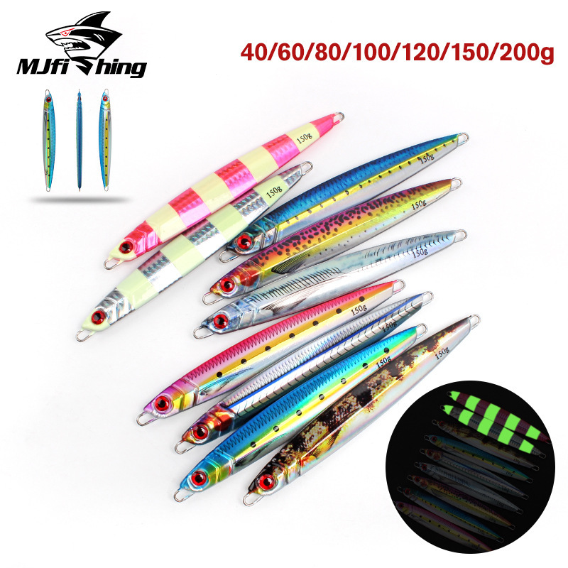 3D printing metal fake bait lead fish 40g-200g horse brand same simulation speed sinking iron plate bait deep sea boat fishing 3D printing metal fake bait lead fish 40g-200g horse brand same simulation speed sinking iron plate bait deep sea boat fishing