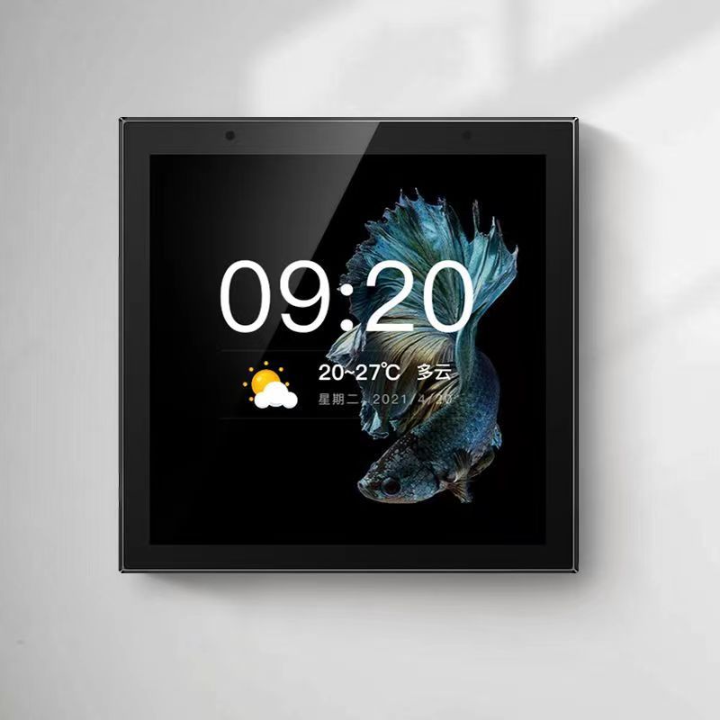 涂鸦tuya智能中控四寸屏多功能网关 自带语音控制内置喇叭