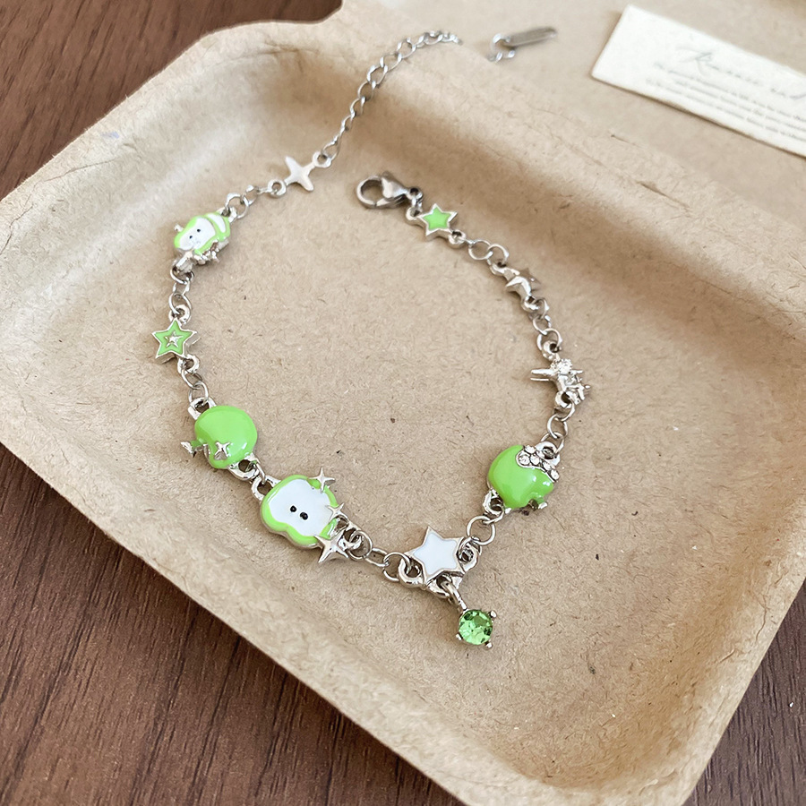 Bracelet ouvert en forme de goutte d'huile et de pomme, style champêtre, Mori Fresh, bague de précision pour l'index._voghion.com