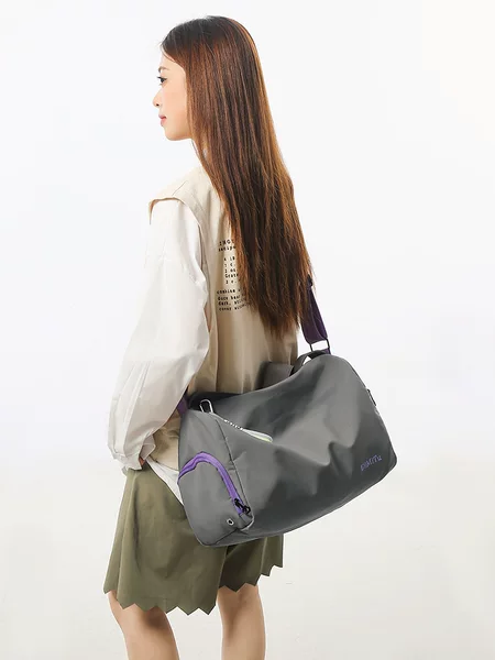 Women's sports crossbody bag, large-capacity waterproof travel bag, couple's dry and wet separation yoga, swimming, and fitness shoulder bag