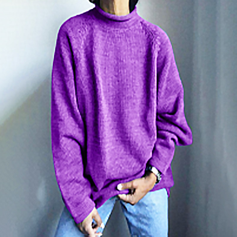 Suéter de punto fino de longitud media para mujer, estilo europeo y americano, color sólido, holgado e informal, novedades de primavera