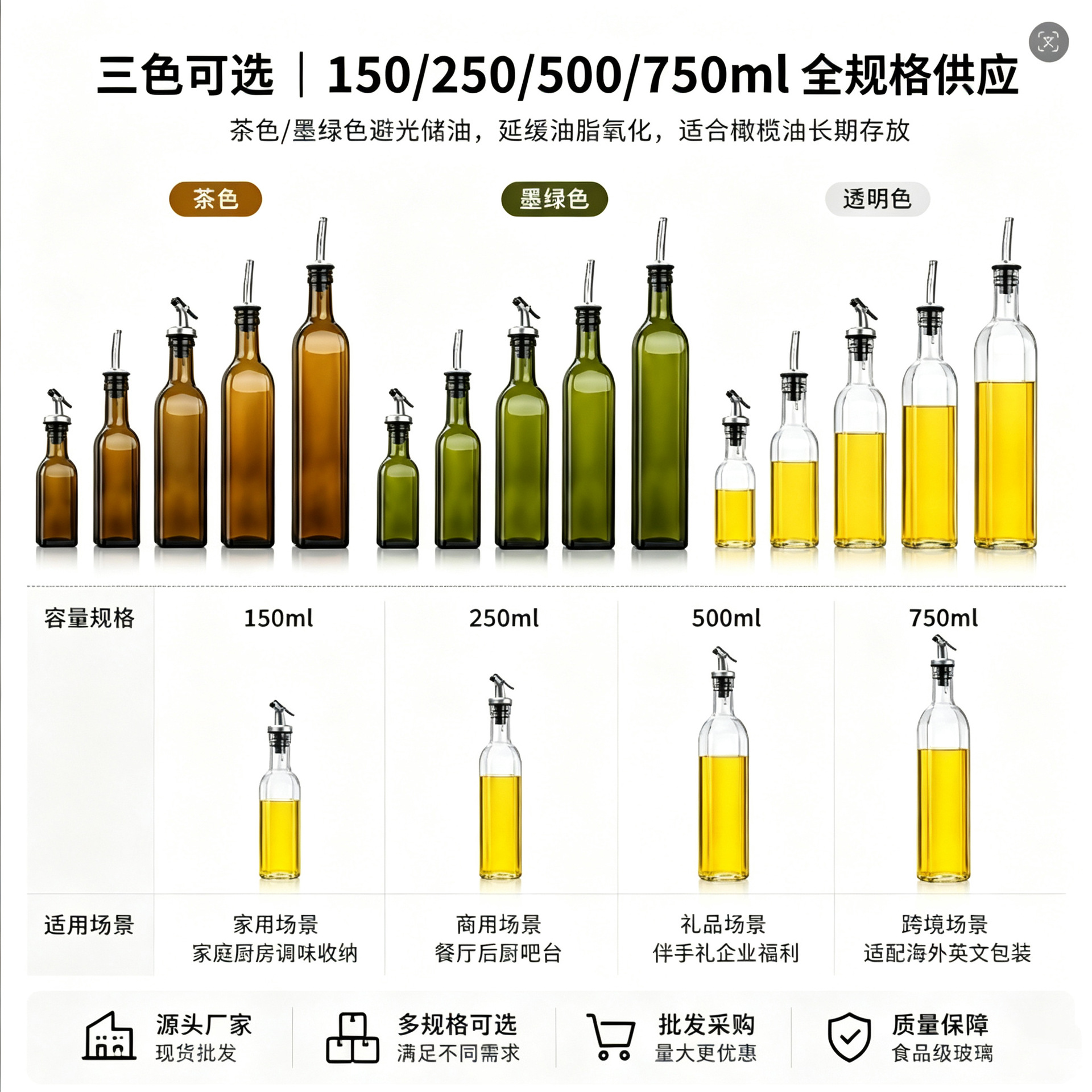 Botella de aceite de vidrio transparente a prueba de fugas botella de salsa y vinagre olla de aceite casera japonesa cocina creativa botella de condimento olla de aceite de gran capacidad