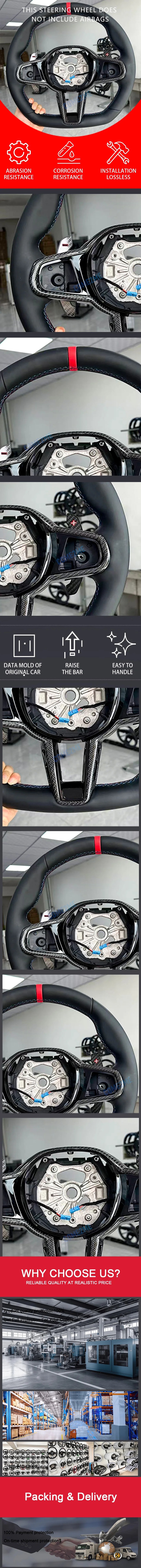 Genuine leather sports steering wheel CS, suitable for BMW 3 4 5 Series G20 G21 G80 G81 G22