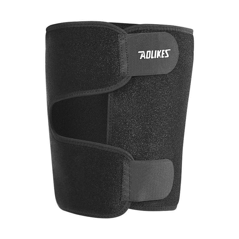 Fábrica en stock al por mayor deportes al aire libre protección del muslo protección de la tensión muscular de fútbol equipo de protección transpiración transpirable