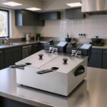 丰越4L+4L双缸筛炸胶头电炸炉扒炉油炸锅小炸炉220V/110V铁板烧