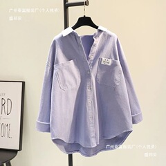 ソリッドカラーシャツ女性用 2025 春の新作韓国スタイル多用途ルーズカジュアル長袖シャツトップス女性用
