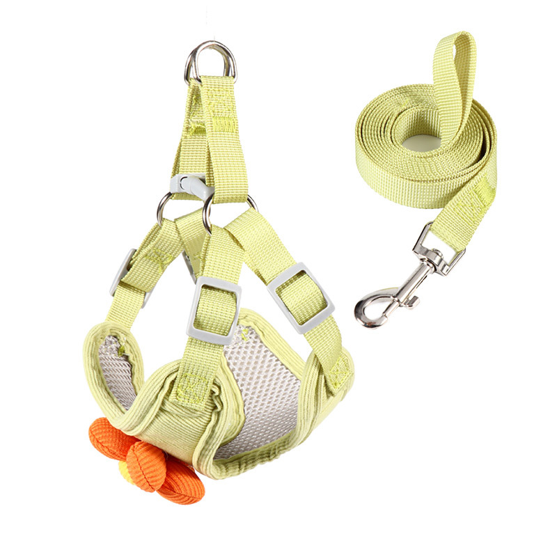 Pipi Amoy pétalo correa para el pecho correa para mascotas gato cachorro correa para perro suministros de tracción tracción para perros