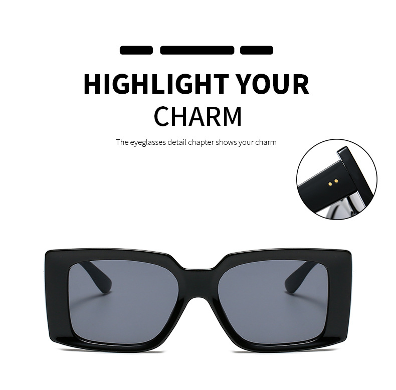 Unisex Retro Square Sunglasses