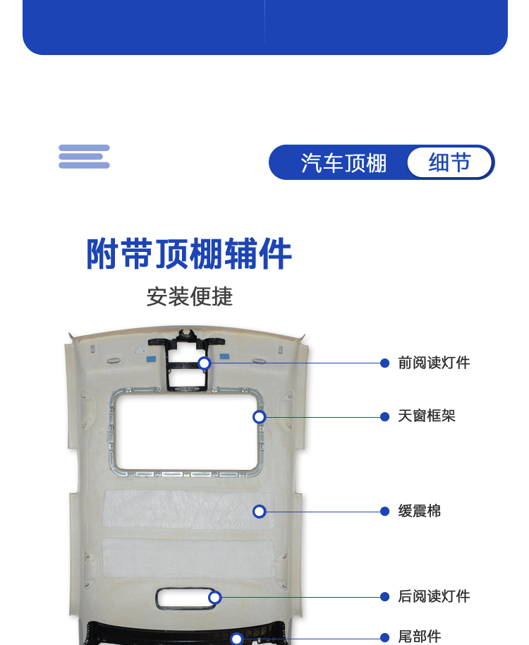 Suitable for Buick Lacrosse Excelle Regal Envision Inland Car Ceiling Assembly Ceiling Lining Lining Removal