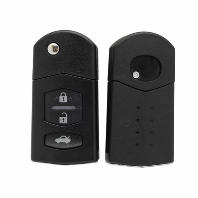 Suitable for Mazda 6/3/2/remote control key Shell Ruiyi/Xingcheng key car key replacement shell (Car Keys) - 3-key-small-battery-holder