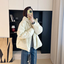 三星95%鹅绒2025新款极简风鹅绒外套女短款休闲鹅绒羽绒服秋冬