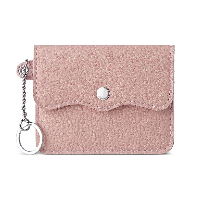 Bolsa de tarjetas ultra delgada de alto valor nominal simple multi-clip de tarjeta de tarjeta de pulsación clip de tarjeta anti-perdida cadena monedero anti-damagnetismo