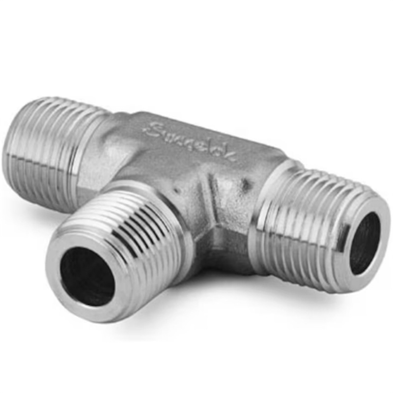 世伟洛克SS-4-MT外螺纹三通Swagelok不锈钢公称管接头，1/4 in.