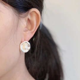 跨境欧美气质优雅珍珠耳环女式唯美流行饰品耳环节日旅行聚会礼物