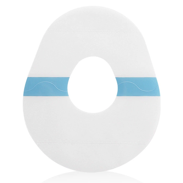 Transparent blue strip