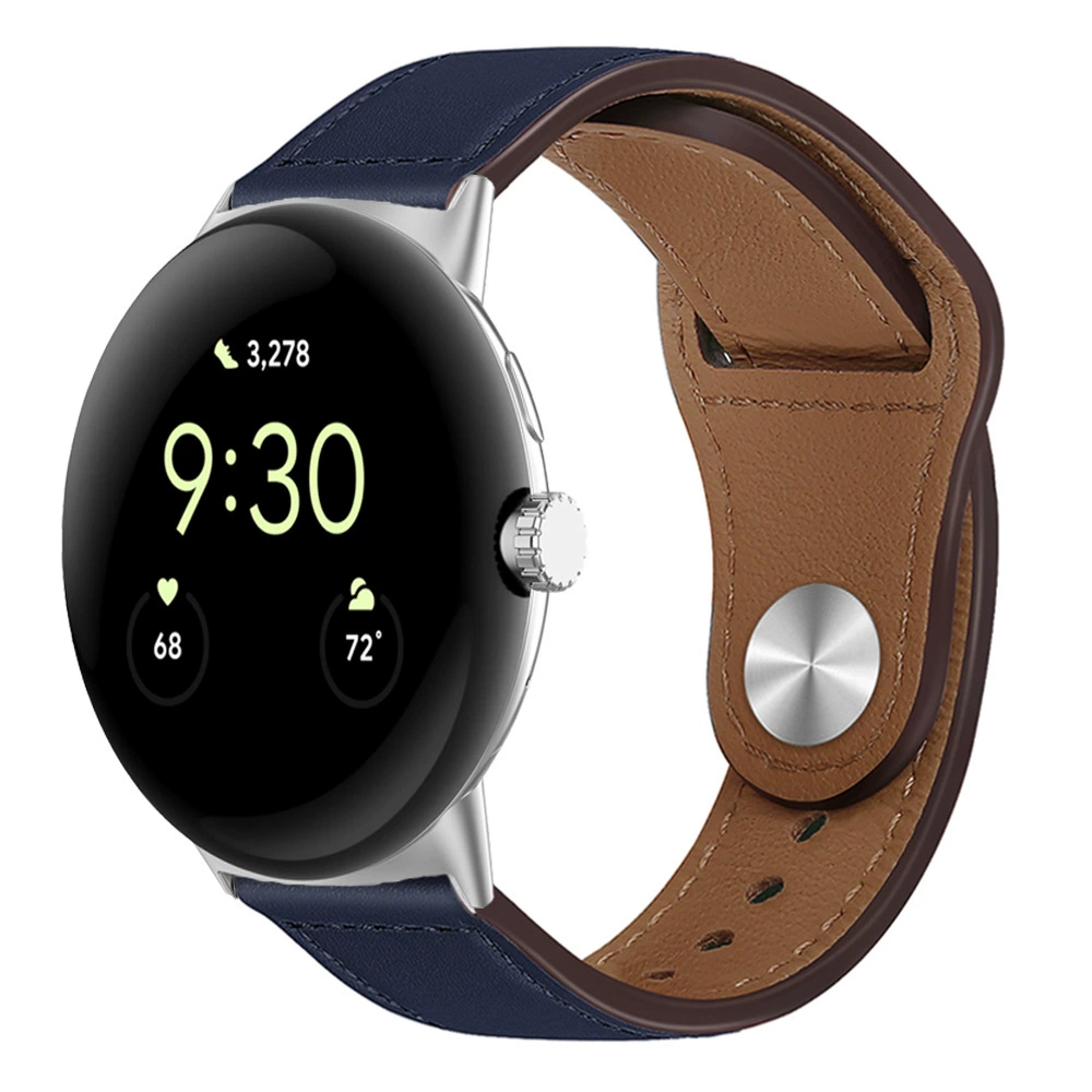 Подходит для ремешка Google Watch Pixel Watch4 PU кожа ремешок Pixel3 представитель кожаный мягкий кожаный стильный сменный ремешок