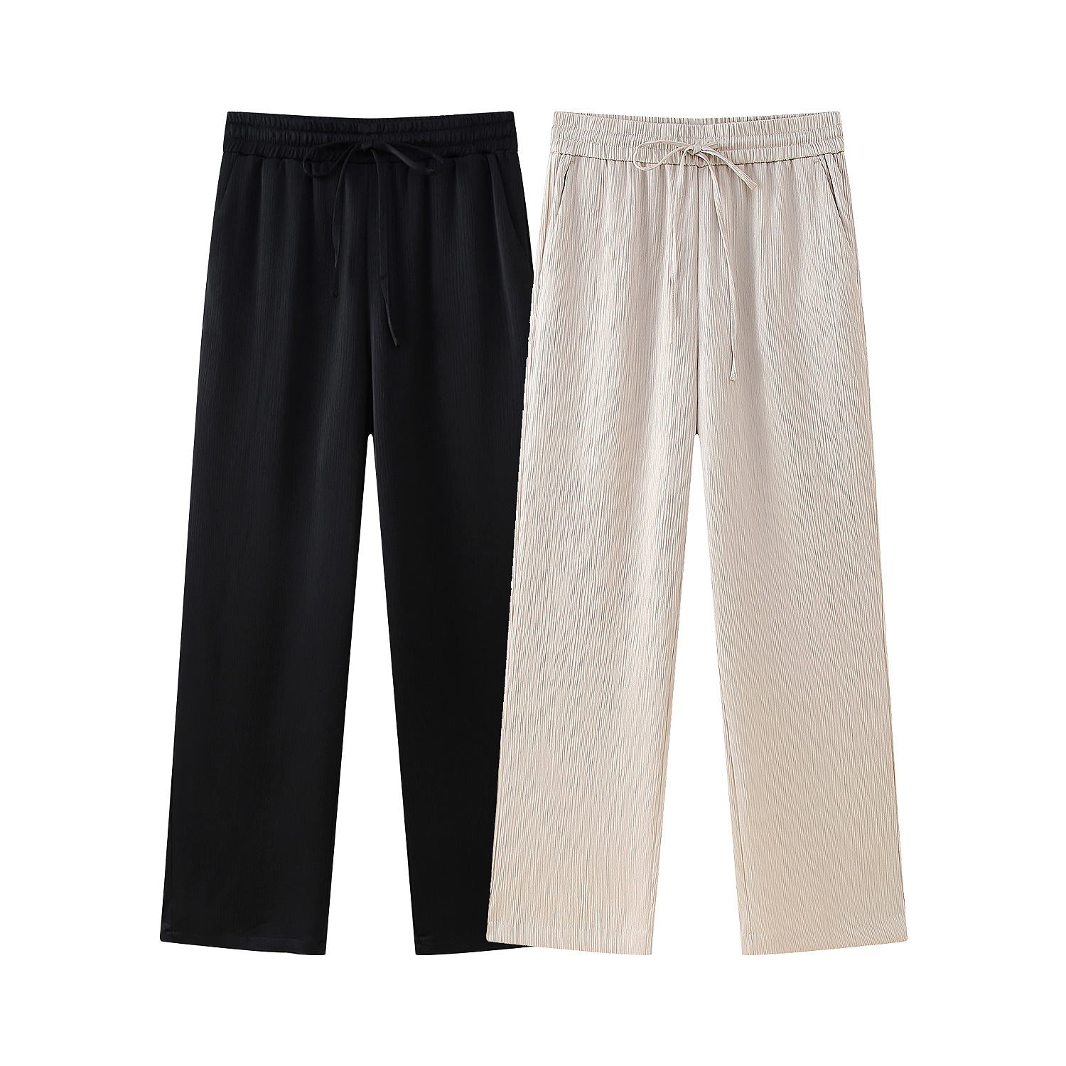 GraceChic GraceChic Street Style Double-Breasted Blazer 4387127 Wrinkle Effect Pants 4387027 Set_voghion.com