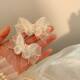 Super Fairy White Mesh Butterfly Pearl Hairpin Women's Mori Fairy Bow Small Size Hairpin Side Hair Headwear