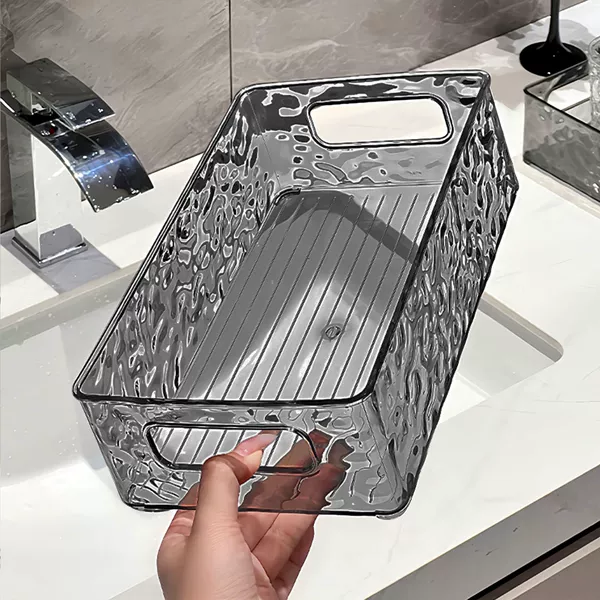 【Grey Transparent】One can be stacked with one package on hand