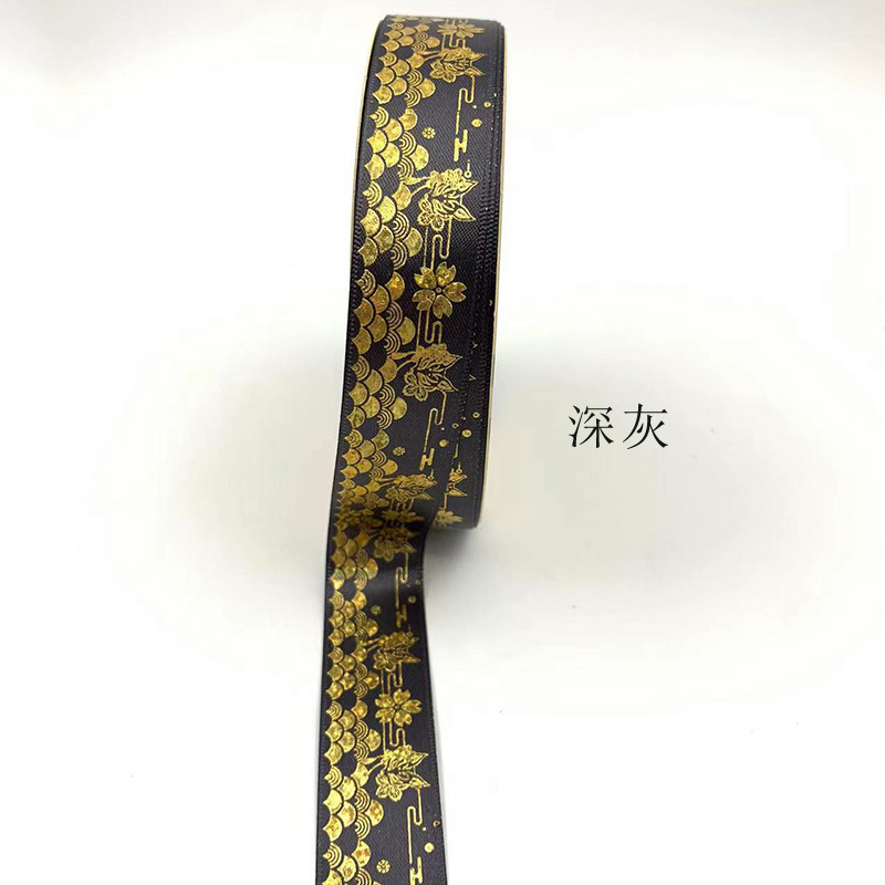 2,5 cm NUEVO LÁSER gilding xiangyun Tiangong barra bandeja hecha a mano cinta caja de regalo embalaje cinta directa de la fábrica