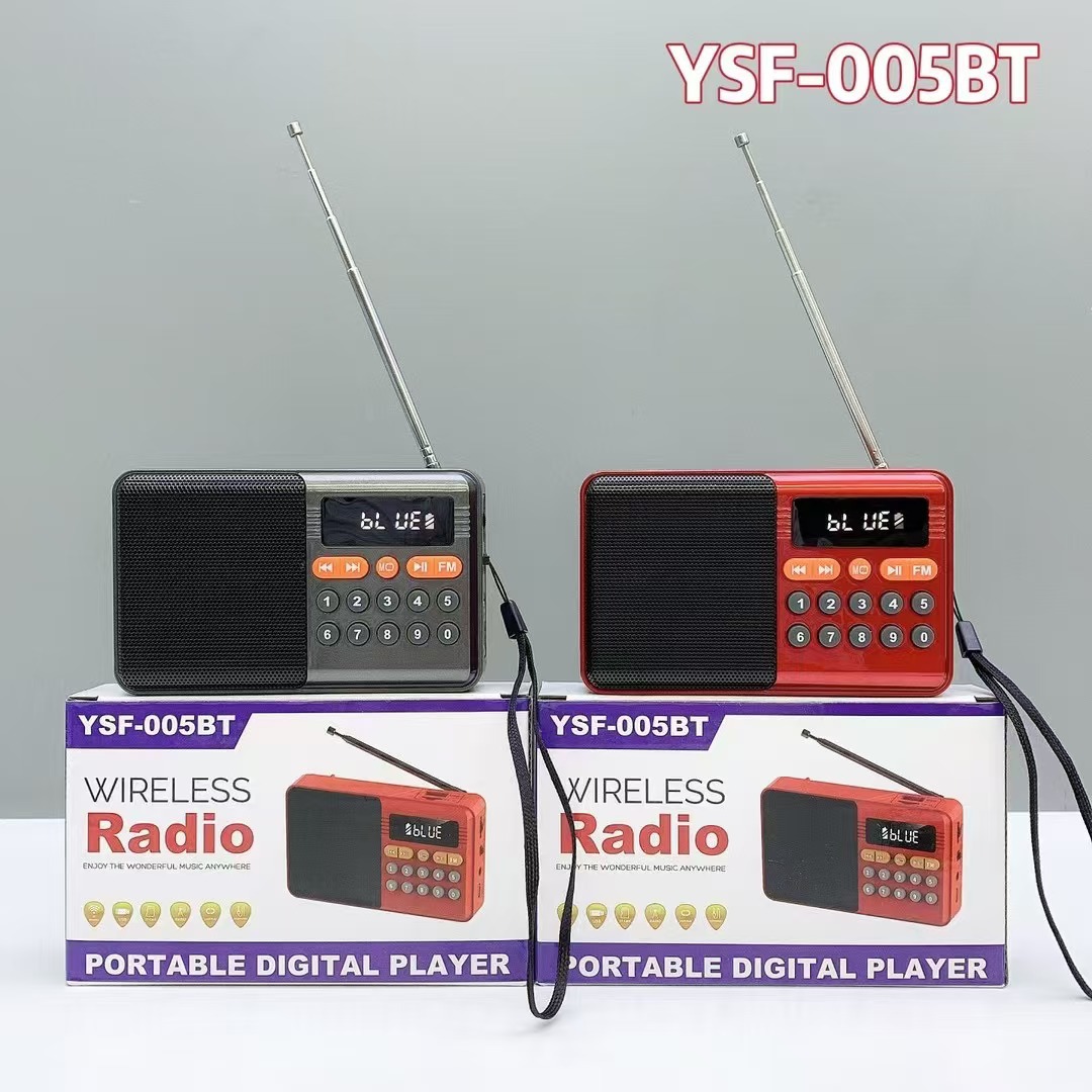 New wireless Bluetooth audio outdoor portable portable elderly radio LED display digital song speaker