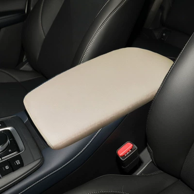 armrest protective leather cover – Armrest box - beige