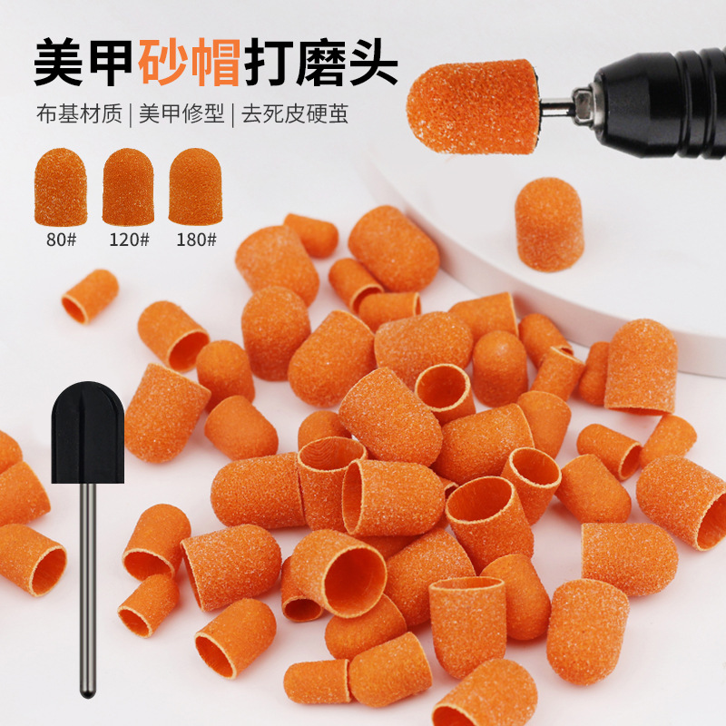 Nueva tapa de tela de alta calidad pedicura para eliminar la piel muerta, callos, manicuras, polirido, rodamiento de tela base, tapa de arena en stock