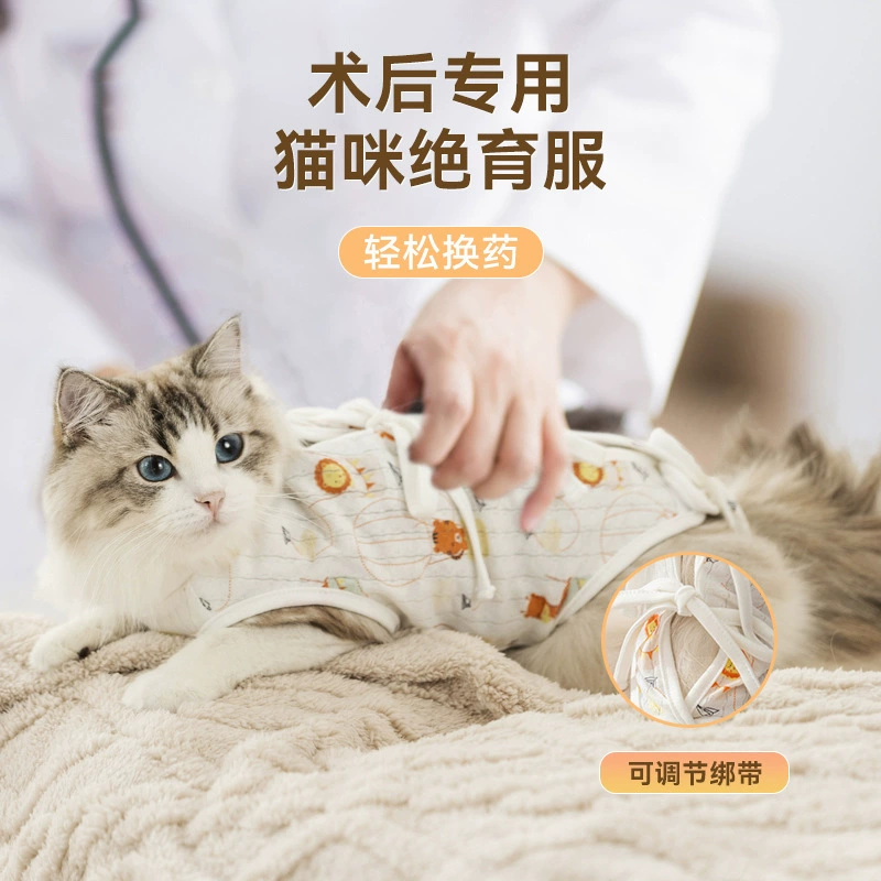 Мультяшный милый костюм для стерилизации кошек
