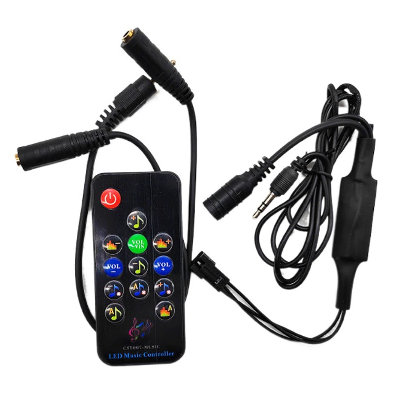 Волшебный свет цвета с влиянием РФ инфракрасн дистанционного управления регулятором ритма музыки ультракрасного диммабле мини
