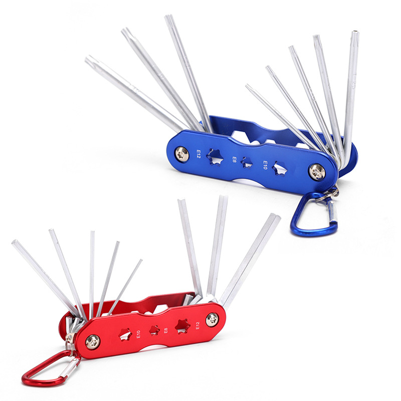 Folding hexagonal wrench, tools set, universal screwdriver, factory direct supply
