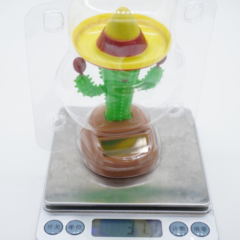 仙人掌树太阳能摆件家居装饰节日氛围礼品摆设书桌床头汽车装饰车饰便宜详情15