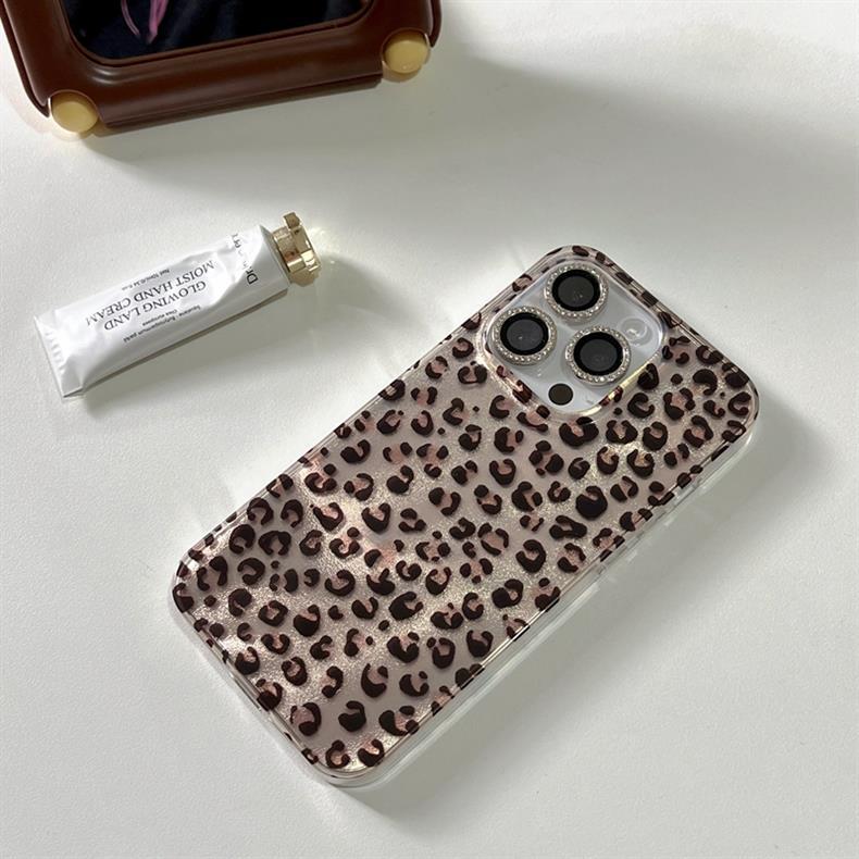 45g Weight iPhone Applicable Brands Phone Cases Classification soft glue Material Leopard Pattern Casual, Elegant, Lady Style Soft Glue Leopard Casual Elegant Lady Phone Cases Phone Accessories 1