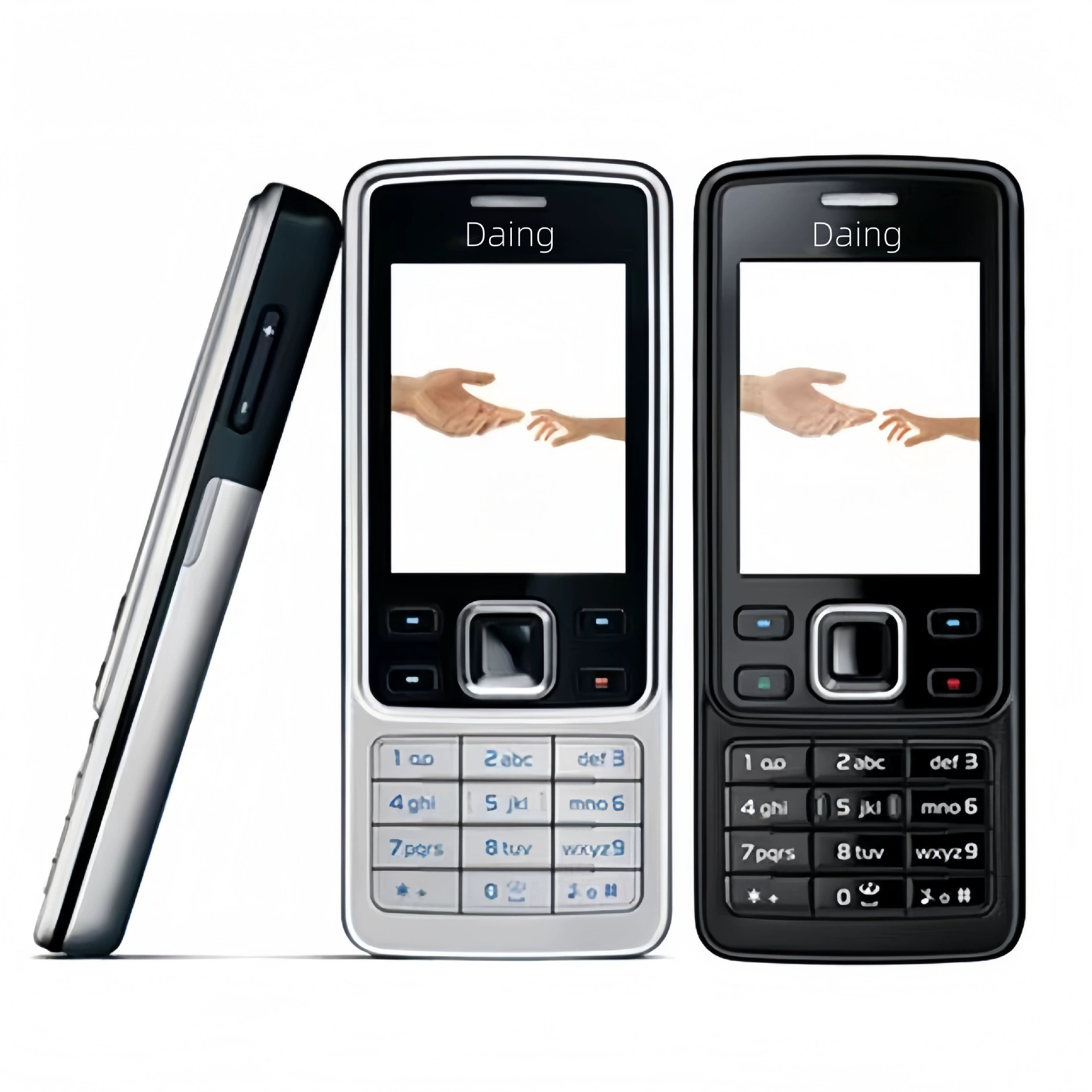 Кросс-бордерный экспорт старой модели 6300 металлический корпус кнопочный телефон GSM 2G резервный прямой телефон для пожилых