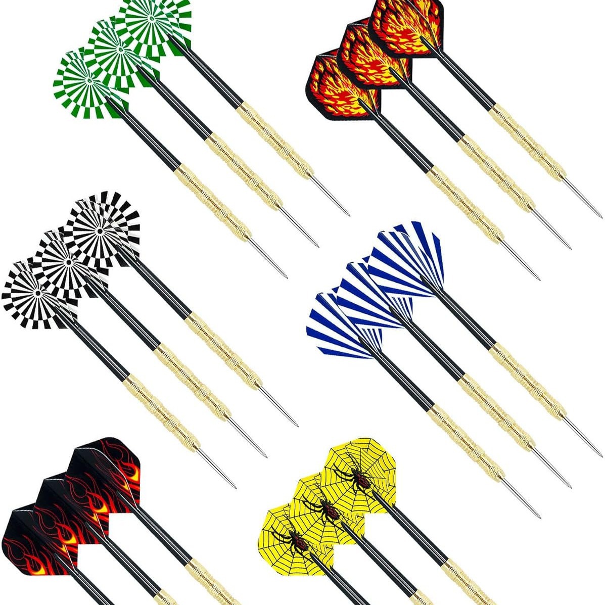 [En Stock Venta caliente] 18 vinculante aguja de dardo de cobre Chapado en hierro Jin Hui dardos Longitud total 152mm transfronteriza