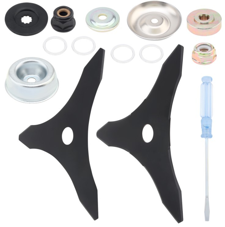 Venta directa de fábrica Placa de cadena cabeza de hierba 20 dientes cuchillo placa Cadena de 9 pulgadas hoja dentada cabeza de hierba accesorios cortacésped