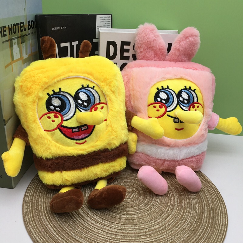 外贸8寸抓机娃娃公仔玩偶节日礼品毛绒玩具海绵宝宝奖品礼物爆款|undefined