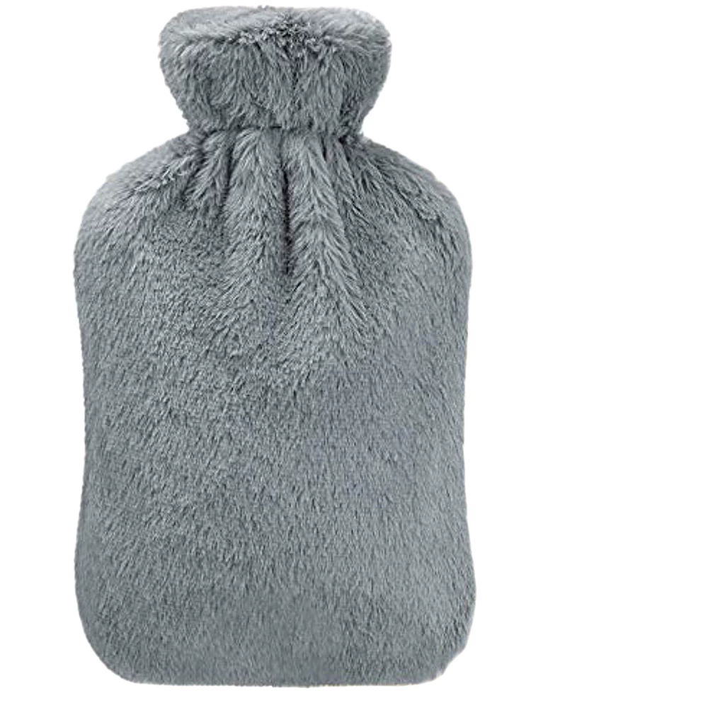 Cross-border supply water-filled water-inflated hot water bag rubber plush warm hand bag hot water bottle warm water treasure