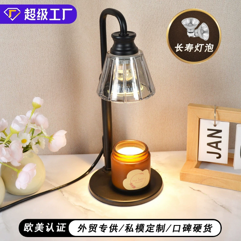 Современная простая креативная высококачественная лампа-свеча, скандинавская безогневая лампа для ароматерапии, декоративная настольная лампа, атмосфера для спальни, восковая лампа