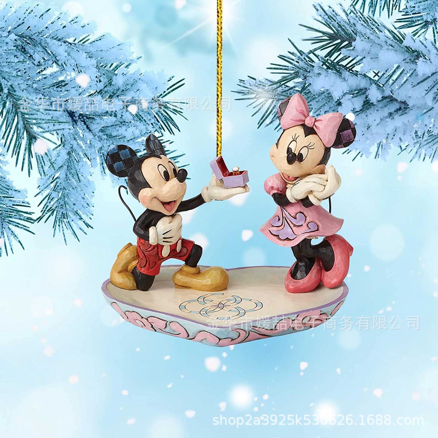 2022-23 Nuevos productos de dibujos animados acrílicos árbol de Navidad decoración colgante mochila de automóvil de Navidad colgante regalos image 2