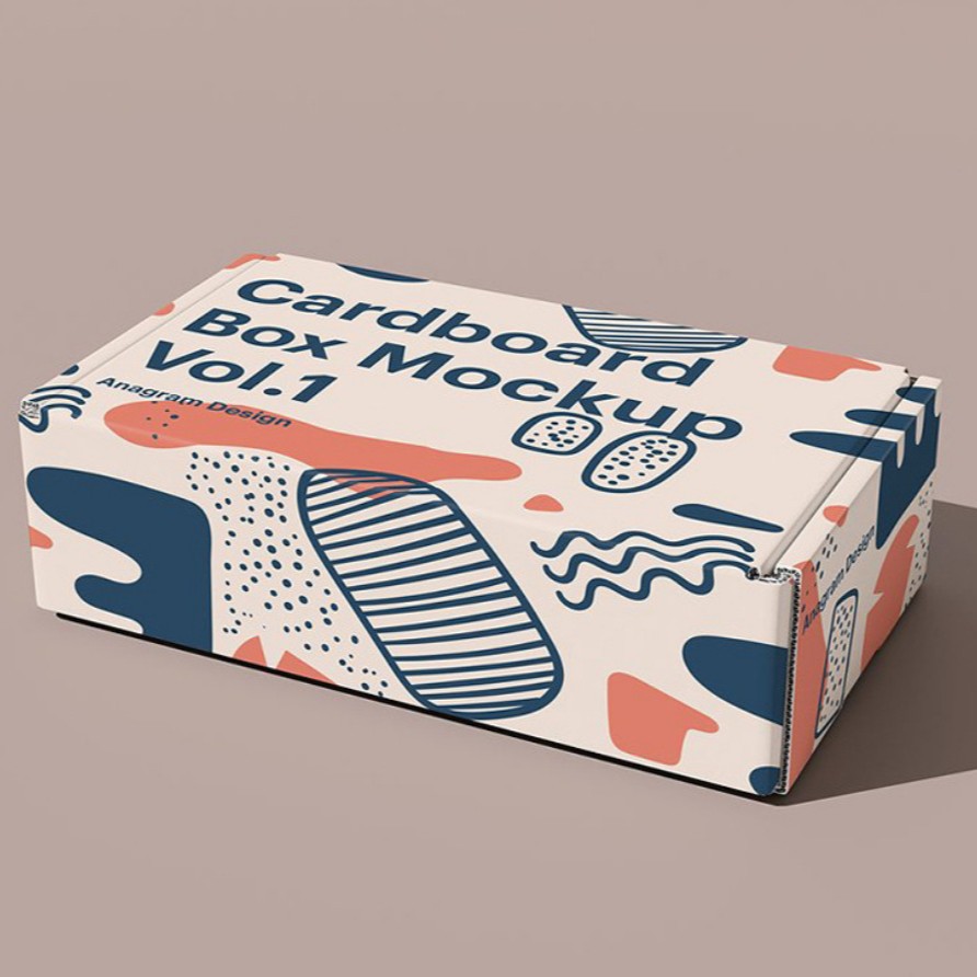 厂家批发现货优质彩色印刷快递彩妆衣服瓦楞纸盒免费设计