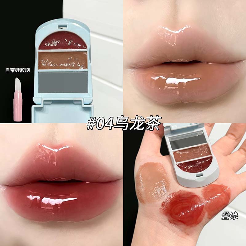 CAPPUVINI Touch Screen Honey Solid Lips Water Light Moisturizing Lips Clear False Natural Otoño Invierno Esmalte labial image 10