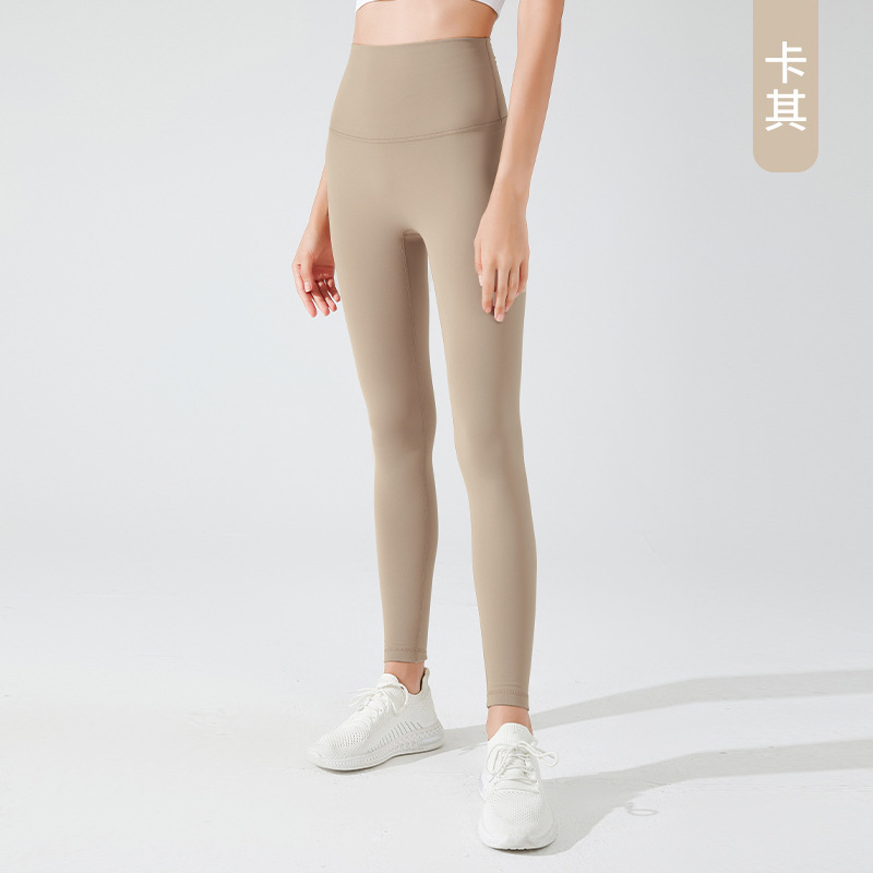 欧米のカシミヤのサメのズボンの女性は秋冬のガードルのヨガのズボンを着て腹を収めて運動します。|undefined