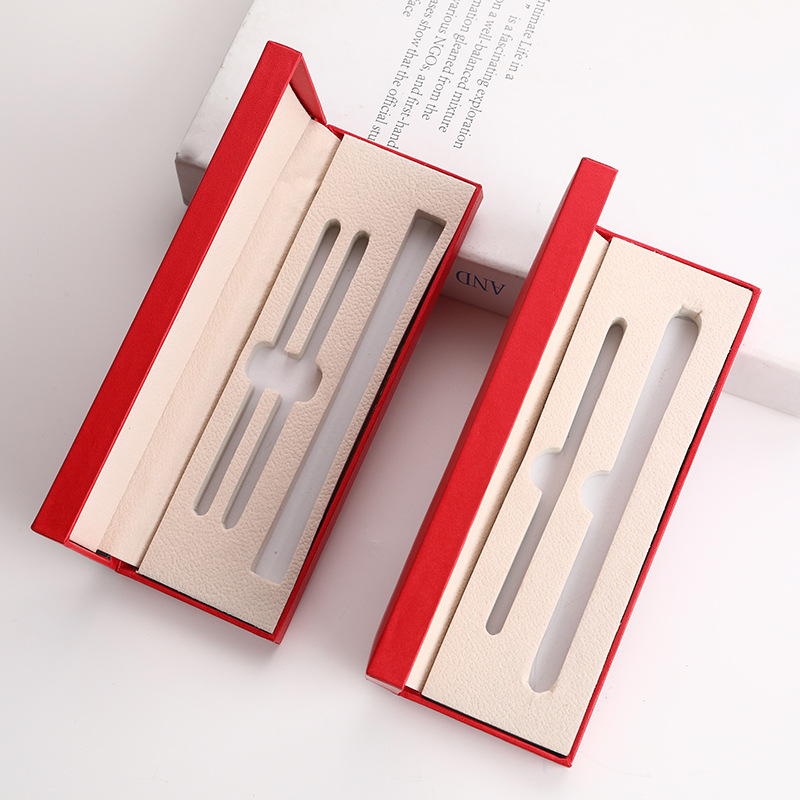 Caja de regalo de stock impresión comercial personalizada caja de papelería publicitaria embalaje de regalos caja de embalaje de bolígrafo