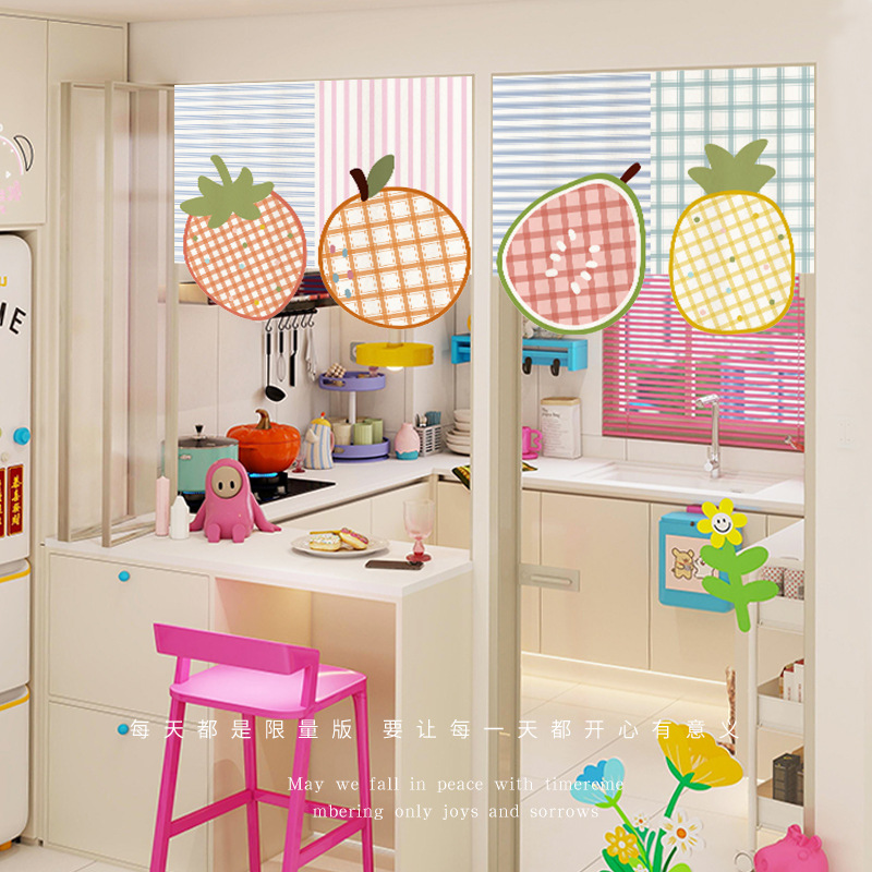 Kitchen Festival Curtain Cartoon Fruit Curtain Burlap Velcro Children's Room Cute Decoration Kitchen Flag Curtain Kitchen Festival Curtain Cartoon Fruit Curtain Burlap Velcro Children's Room Cute Decoration Kitchen Flag Curtain